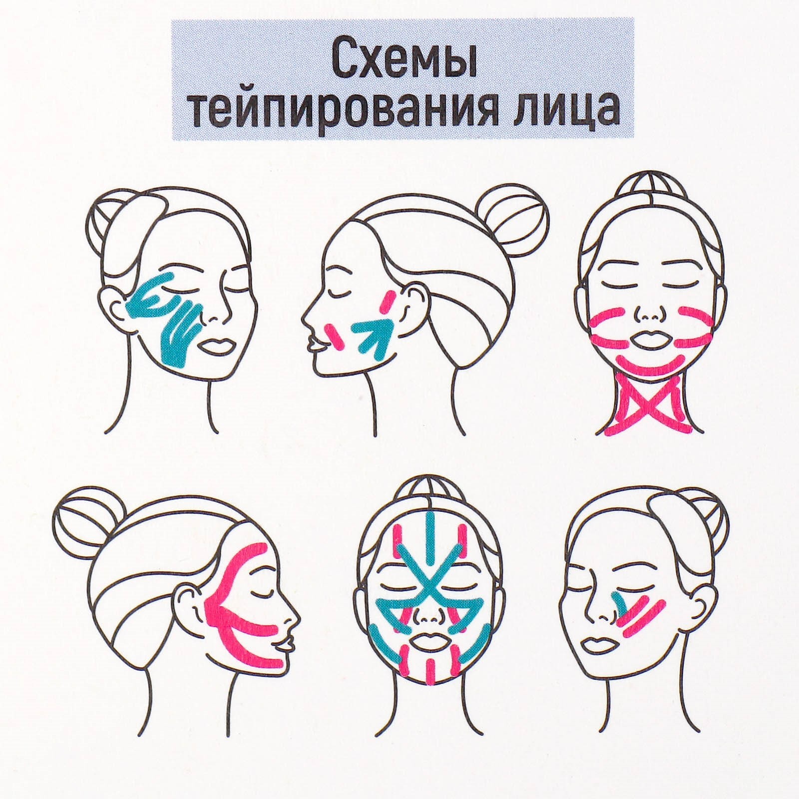 Тейпирование лица схемы