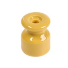 Изолятор керамический, 20x24 мм, цвет желтый, набор 100 шт - фото 3821585