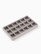 Подставка для украшений QF18 ячеек, флок, 21×12.3×2.5 см, серая - Фото 2