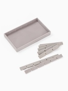 Подставка для украшений QF18 ячеек, флок, 21×12.3×2.5 см, серая - Фото 3