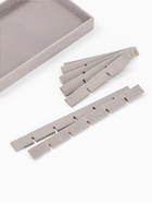 Подставка для украшений QF18 ячеек, флок, 21×12.3×2.5 см, серая - Фото 5