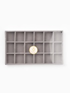 Подставка для украшений QF18 ячеек, флок, 21×12.3×2.5 см, серая - Фото 4