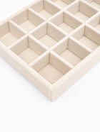 Подставка для украшений QF, 18 ячеек, флок, 21×12.3×2.5 см, бежевая - Фото 5