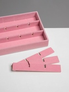 Подставка для украшения QF, 18 ячеек, флок, 21×12.3×2.5 см, розовая - фото 52273830