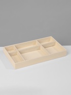 Подставка для украшений QF 6 ячеек, флок, 21×12.3×2.5 см, бежевая - фото 52462810