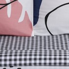 Постельное бельё LoveLife 1,5сп "Line world" 143х215см, 150х225см, 50х70см-2шт, 100% хлопок, сатин, 125г/м² - фото 24687120