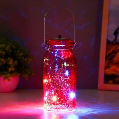 Фигурка светящаяся RISALUX «Деллос», LED-ночник, от батареек, красный, 7×7×17.5 см
