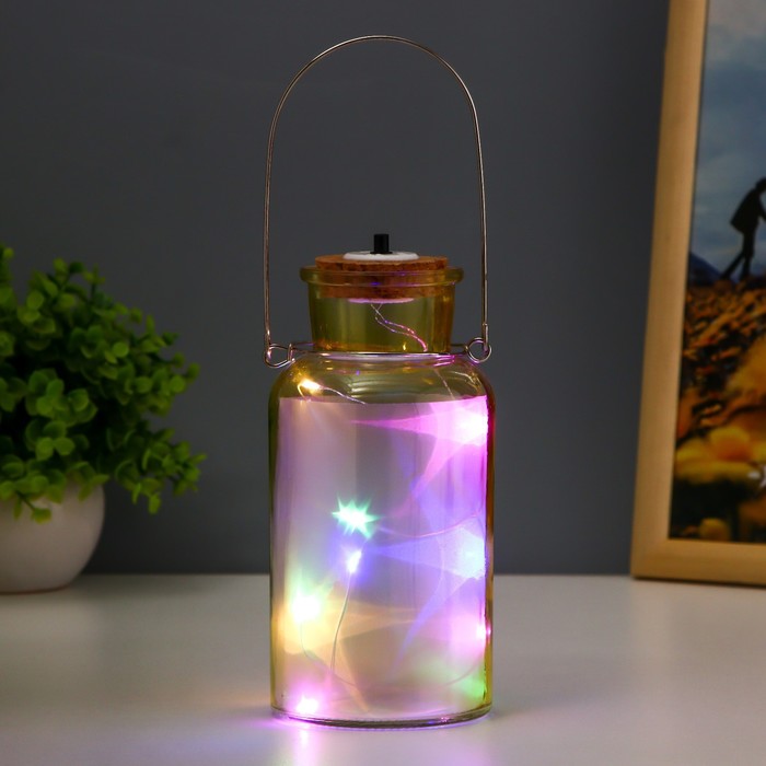 Фигурка светящаяся RISALUX «Анде», LED-ночник, от батареек, жёлтый, 8×8×16.5 см - Фото 1