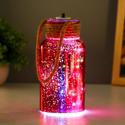 Фигурка светящаяся RISALUX «Ласси», LED-ночник, от батареек, красный 8×8×17 см