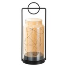 Фигурка светящаяся RISALUX «Фонарь лофт. Игра огней», LED-ночник, от батареек АА, 11.5×11×28 см 9326639