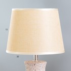 Настольная лампа "Аврил" Е14 40Вт бежевый 20х20х33,5 см RISALUX - Фото 4