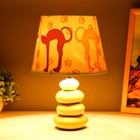 Настольная лампа "Котики" Е14 15Вт зеленый 20х20х30 см RISALUX - Фото 3