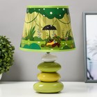 Настольная лампа "Лягушонок" Е14 15Вт зеленый 20х20х30 см - фото 2084652