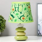 Настольная лампа "Авокадо" Е14 15Вт зеленый 20х20х30 см RISALUX - фото 10306058