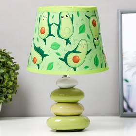 Настольная лампа "Авокадо" Е14 15Вт зеленый 20х20х30 см RISALUX