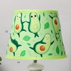 Настольная лампа "Авакадо" Е14 15Вт зеленый 20х20х30 см RISALUX - Фото 4