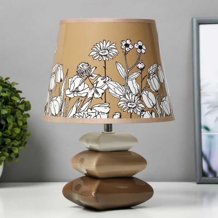 Настольная лампа "Цветы" Е14 15Вт 20х20х28 см RISALUX - Фото 1
