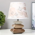 Настольная лампа "Красочные цветы" Е14 15Вт 20х20х28 см - фото 3042378