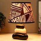 Настольная лампа с абажуром RISALUX «Абстракция», Е14, 15 Вт, 20×20×28 см - фото 68112600