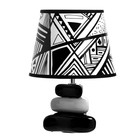 Настольная лампа с абажуром RISALUX «Абстракция», Е14, 15 Вт, 20×20×28 см - фото 68112606