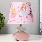 Настольная лампа "Феи" Е14 15Вт розово-белый 20х20х32 см RISALUX - фото 6831147