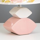 Настольная лампа "Букет" Е14 15Вт розово-белый 20х20х32 см RISALUX - Фото 5