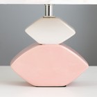 Настольная лампа "Букет" Е14 15Вт розово-белый 20х20х32 см RISALUX - Фото 6