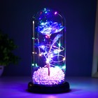 Ночник колба "Синий цветок" LED от батареек 3хААА 11х11х22 см 9329987