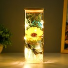 Ночник колба "Букет с желтым цветком" LED от батареек LR1130 8х8х23 см RISALUX - Фото 3