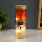 Фигурка светящаяся колба RISALUX «Букет из красных цветов», LED-ночник, от батареек LR=1130 6.5×6.5×19 см - Фото 2