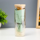 Фигурка светящаяся колба RISALUX «Букет из зелёных цветов», LED - ночник, от батареек LR1130, 6.5×6.5×19 см - Фото 4