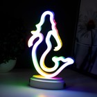 Фигурка светящаяся RISALUX «Русалка», LED-ночник, USB, 13×5.4×24 см 9330716 - фото 2792422