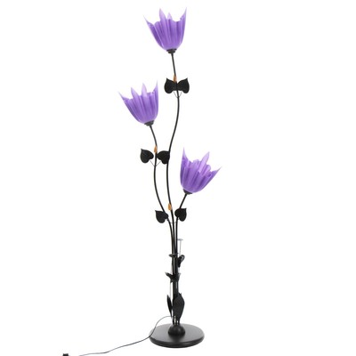 Торшер «Ариадна» 3хЕ27 15 Вт чёрно-фиолетовый h.155 см