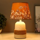 Настольная лампа "Романтика" Е14 15Вт коричневый 31х20х20см RISALUX - Фото 2