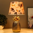 Настольная лампа "Тропики" Е14 15Вт золото 20х20х36 см RISALUX - Фото 2