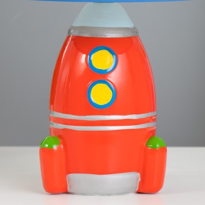 Настольная лампа с абажуром RISALUX «Космический корабль», Е14, 15 Вт, 20×20×31 см, МИКС