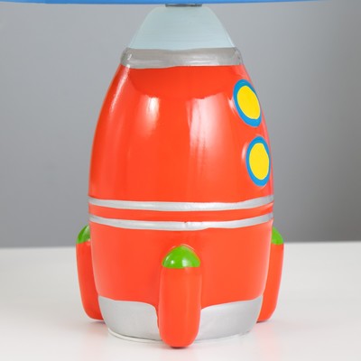 Настольная лампа с абажуром RISALUX «Космический корабль», Е14, 15 Вт, 20×20×31 см, МИКС