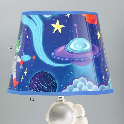Настольная лампа с абажуром RISALUX «Астронавт», Е14, 15 Вт, 20×20×34 см, МИКС