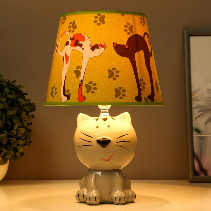 Настольная лампа "Кошечка" Е14 15Вт 20х20х32 см RISALUX - фото 1907652281