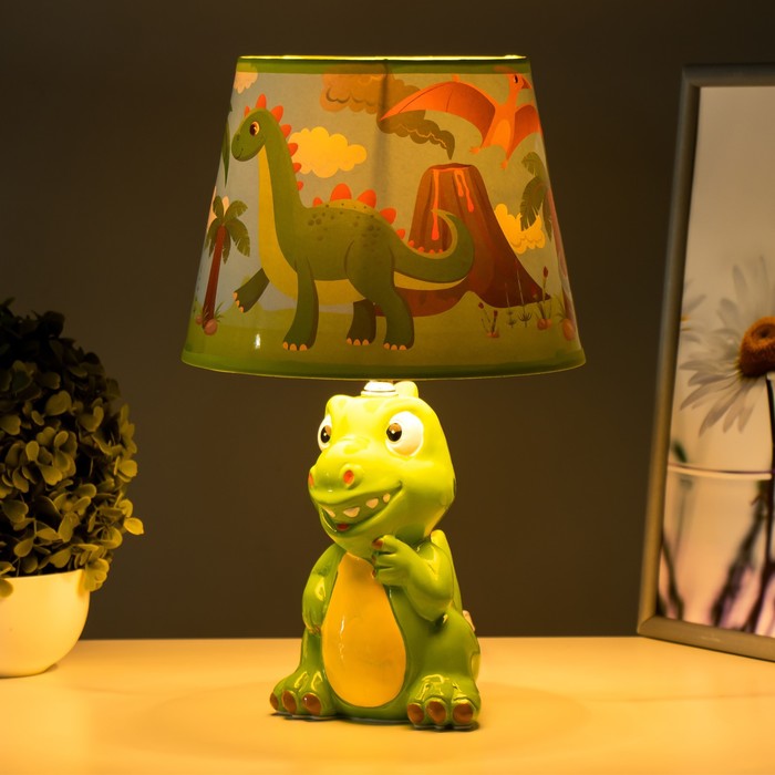 Настольная лампа "Динозавр" Е14 15Вт МИКС 20х20х32 см RISALUX - фото 1907652291