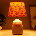 Настольная лампа "Дом" Е14 15Вт коричневый 20х20х32 см RISALUX - Фото 3