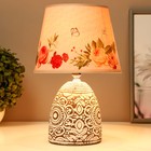 Настольная лампа "Цветы" Е14 15Вт 20х20х30 см RISALUX - Фото 2