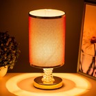 Настольная лампа «Мелисса» Е27 40 Вт золото-бордовый 14×14×29.5 см RISALUX - фото 3823341