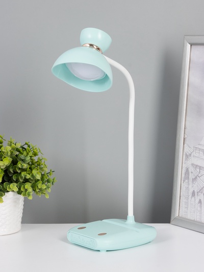 Настольная лампа сенсорная RISALUX «Арти», LED, 5 Вт, USB, АКБ, салатовая