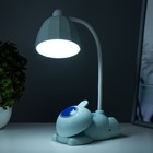 Настольная лампа «Робот» LED 5 Вт USB АКБ лазурный 11.8×7.8×31 см RISALUX - Фото 3
