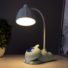 Настольная лампа «Робот» LED 5 Вт USB АКБ лазурный 11.8×7.8×31 см RISALUX - Фото 5