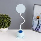 Настольная лампа «Робот» LED 5 Вт USB АКБ лазурный 11.8×7.8×31 см RISALUX - Фото 6