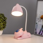Настольная лампа «Робот» LED 5 Вт USB АКБ розовый 11.8×7.8×31 см RISALUX - Фото 2