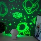 Ночник-проектор "Космонавт" LED 3Вт USB белый 9,5х11х13 см RISALUX 9337311 - фото 16604420