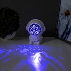 Ночник-проектор "Космонавт" LED 3Вт USB белый 9,5х11х13 см RISALUX 9337311 - фото 16604423
